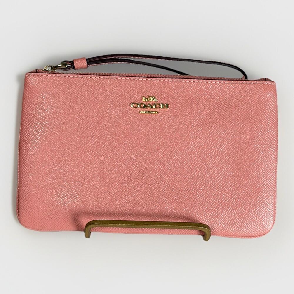 COACH Wristlet Pink Leather